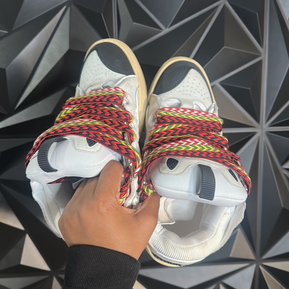 Lanvin Leather Curb Sneakers - Picture 6 of 10